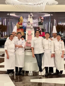 Chef Rumana with Incredible Art academy's students