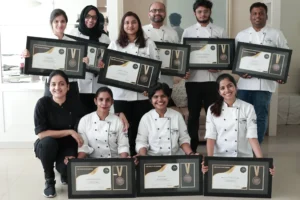 Diploma in baking and pastry class students with Chef Rumana